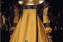 Dress fashioned after a dragon robe